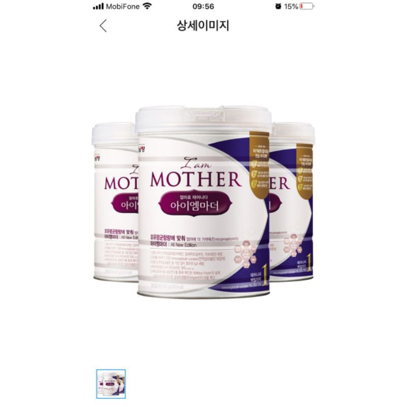 SỮA I AM MOTHER NAMYANG SỐ 1 800G