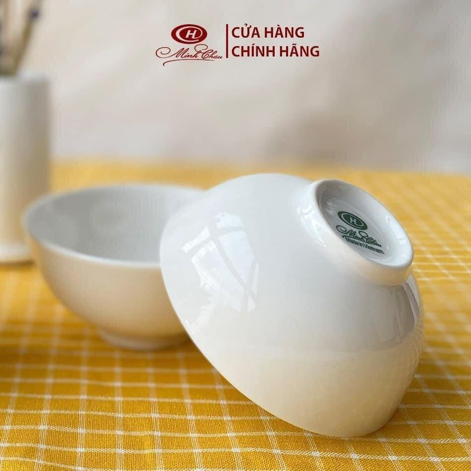 Chén trắng trơn sứ minh châu cao cấp kiểu hàn quốc 11.5cm