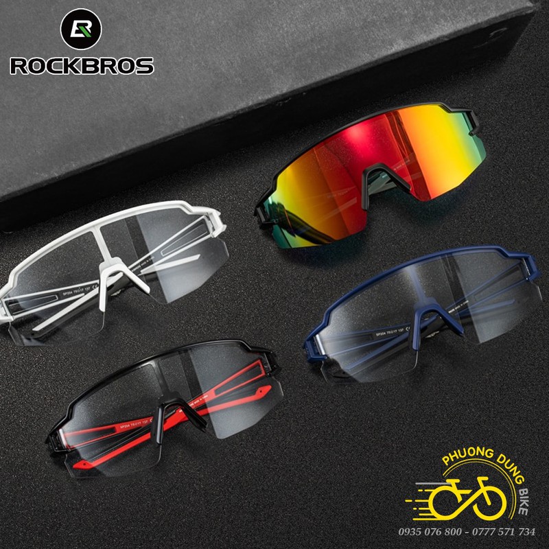 Kính mát xe đạp thể thao 1 mặt ROCKBROS - Kiểu 02