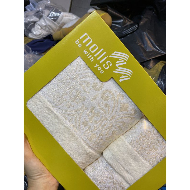 Hộp 3 khăn Mollis cao cấp