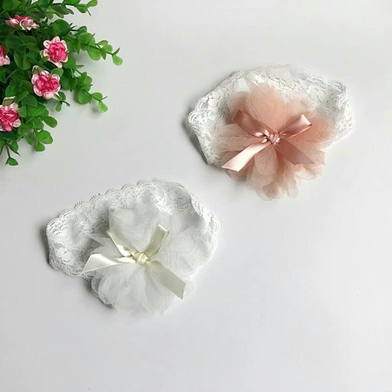[HCM] Băng Đô Nơ Ren Hoa Siêu mỏng Xinh Xắn Cho Bé