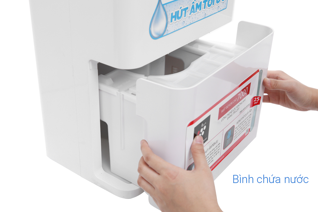 Máy lọc không khí hút ẩm Sharp DW-D12A-W diên tích 25m2, Công nghệ ion Plasmacluster - Bảo hành chính hãng 12 Tháng