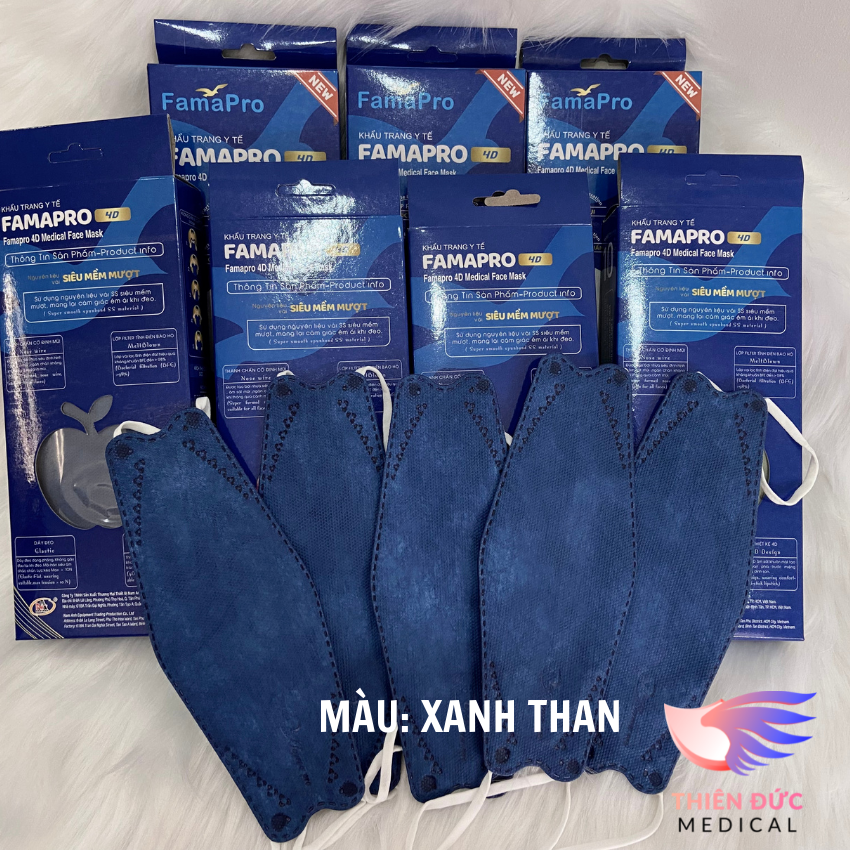 Hộp Khẩu Trang 4D Mask Famapro Kháng Khuẩn