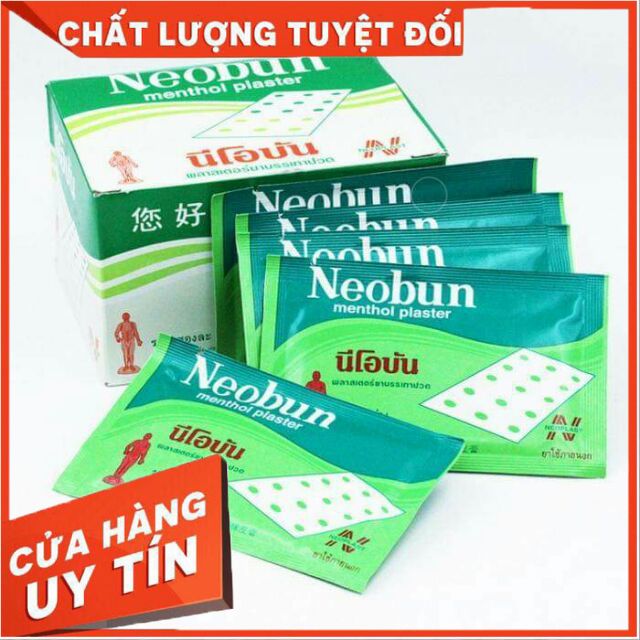 Miếng dán neobun thái lan giảm đau nhứt hiệu quả mẩu mới rhinosan