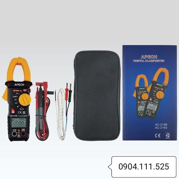Ampe kìm đo dòng AC APECH AC-218B (600A) 