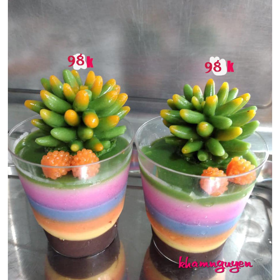 Khuôn silicon Sen Đá Cây Thông 7cm đổ tạo hình cho bánh rau câu 3D, 4D