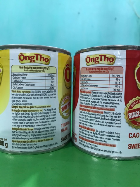 Sữa Ông Thọ lon 380g - Đỏ