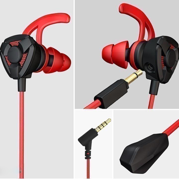 Tai nghe gaming G60 có mic rời cho điện thoại, tai nghe chơi game PUBG mobile / FF / ROS / Tốc chiến mic rời 360° earp