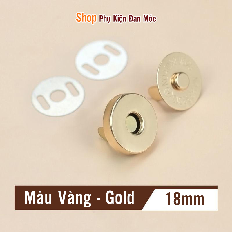 Nút hít nam châm 18mm - Phụ kiện làm túi xách