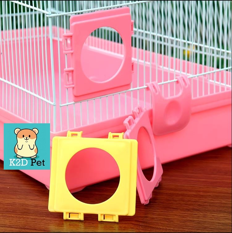 Tấm tạo lỗ gắn ống chui , ống nối, nhà tắm ngoài cho lồng Hamster