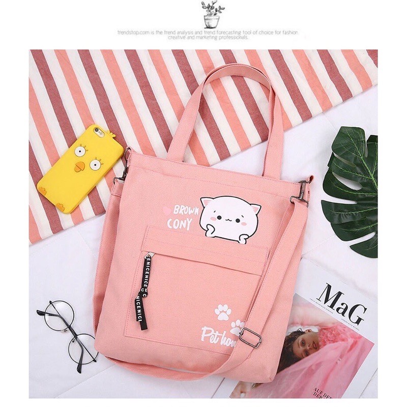 Túi Tote Mèo Cony Cute