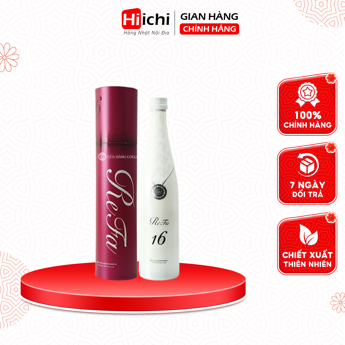 Refa 16 Collagen Enriched 480ml dạng nước uống cao cấp của Nhật