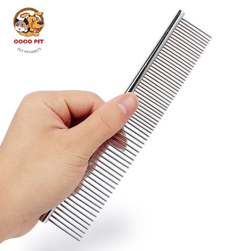 Lược chải lông cho chó mèo bằng inox cao cấp