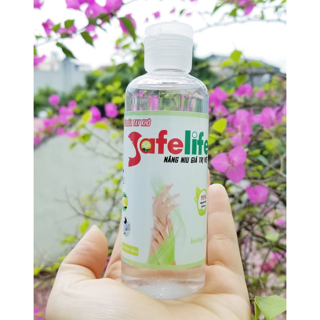 Combo 2 chai Nước rửa tay khô SafeLife 100ml