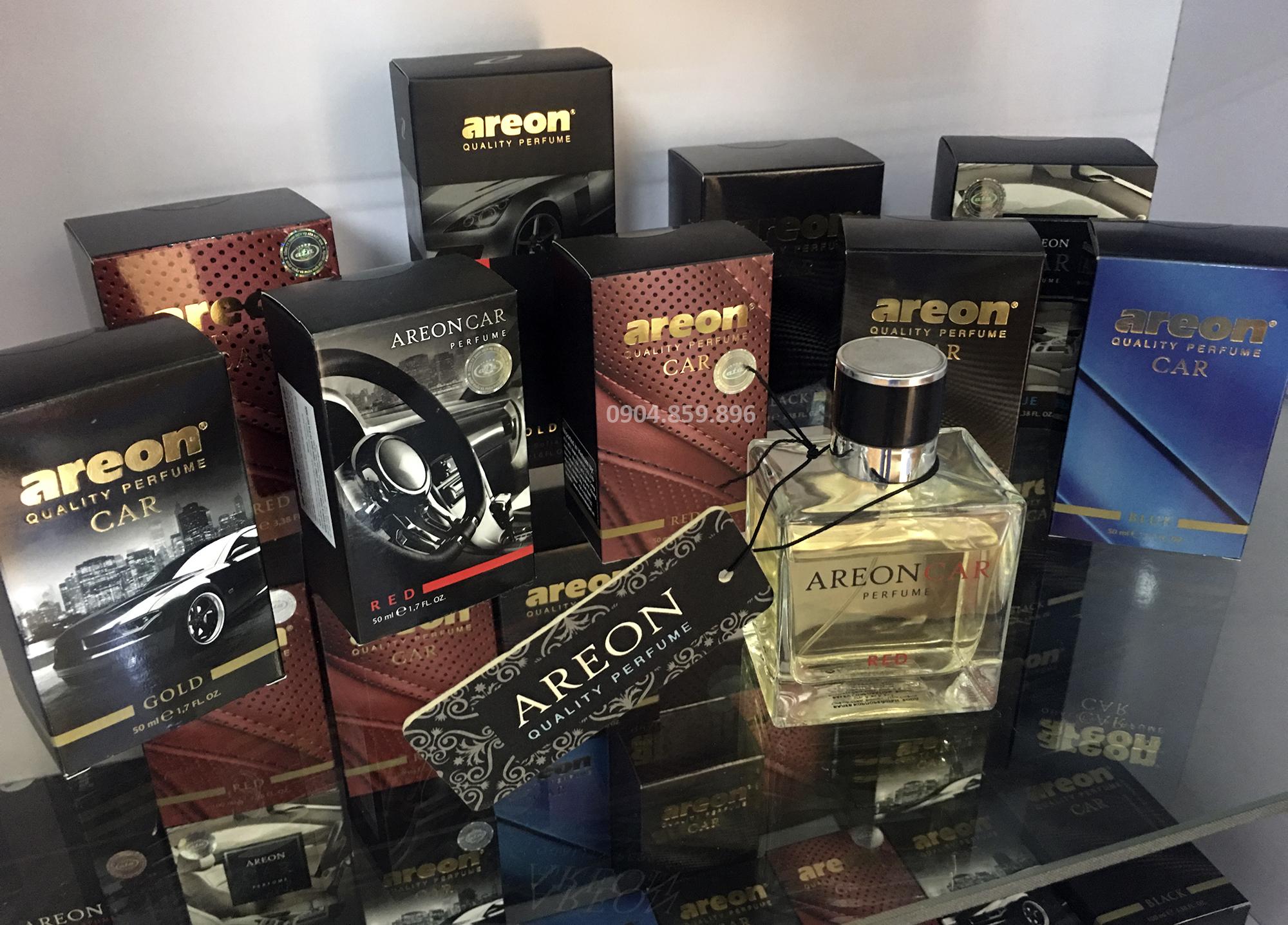 Nước hoa ô tô cao cấp AREON - Gold Perfume 50ml (NHẬP KHẨU BULGARIA)