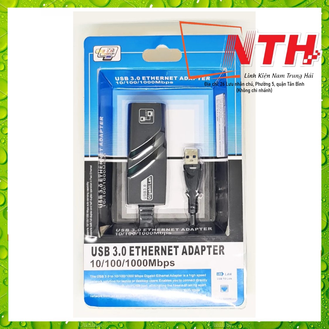Cáp chuyển đổi usb 3.0 to lan - usb sang lan - cáp chuyển usb 3.0 10/100/1000mbps