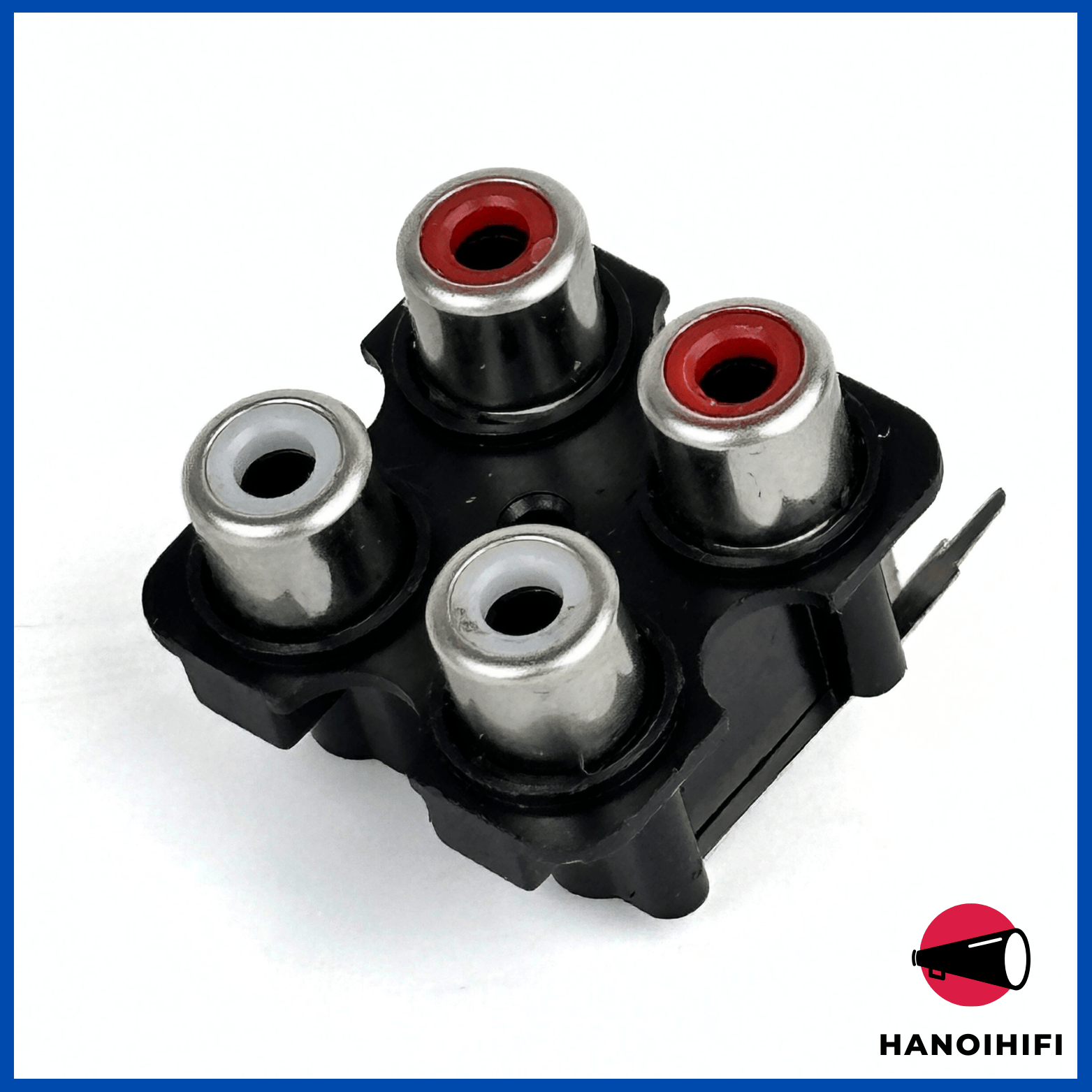 Jack AV Âm Thanh Audio 2 Lỗ 1 Trắng 1 Đỏ AV2, jack RCA