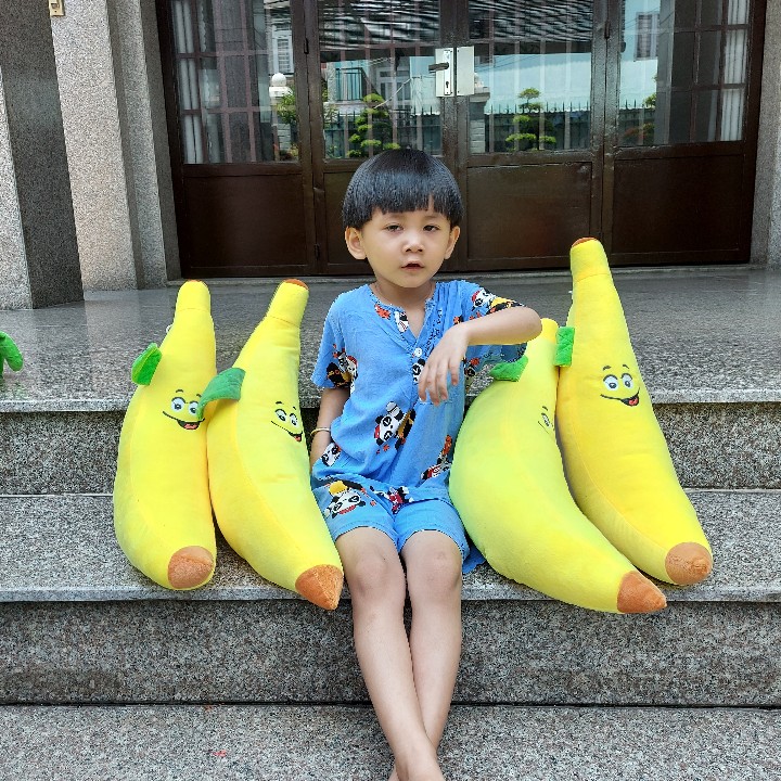 CHUỐI NHỎ VUI VẺ NHỒI BÔNG 55CM