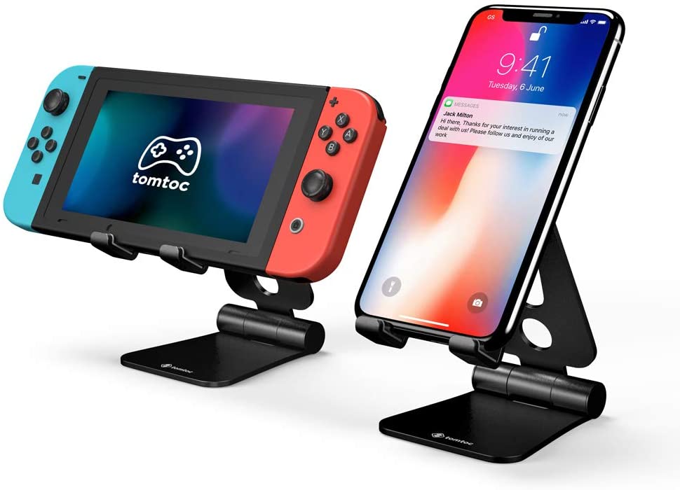 [HCM]GIÁ ĐỠ TOMTOC (USA) ALUMIUM ĐA GÓC DÀNH CHO NINTENDO SWITCH/IPAD MINI/IPHONE/SMARTPHONE