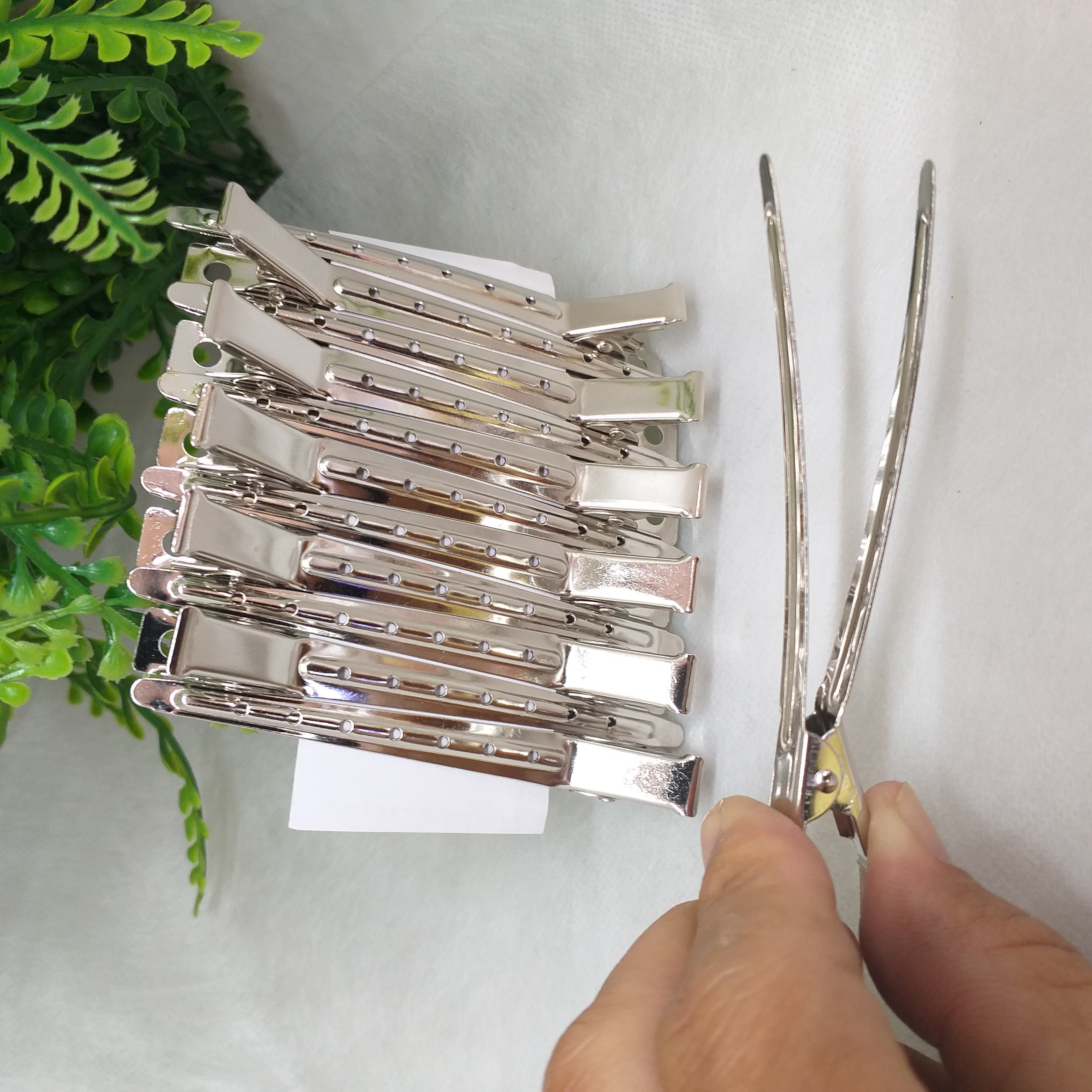 [HCM]Bộ 12 cây kẹp Inox mỏng dài 8.5cm