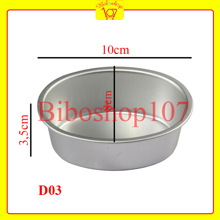 KHUÔN OVAL BẦU DỤC NHÔM ĐÚC CAO CẤP D03 (10x8x3,5)