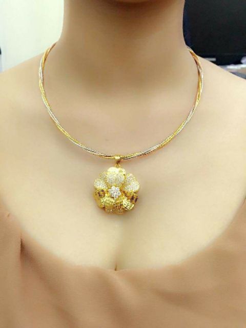 Kiềng Cổ Nữ Mềm Đồng Non Mạ Bền Màu