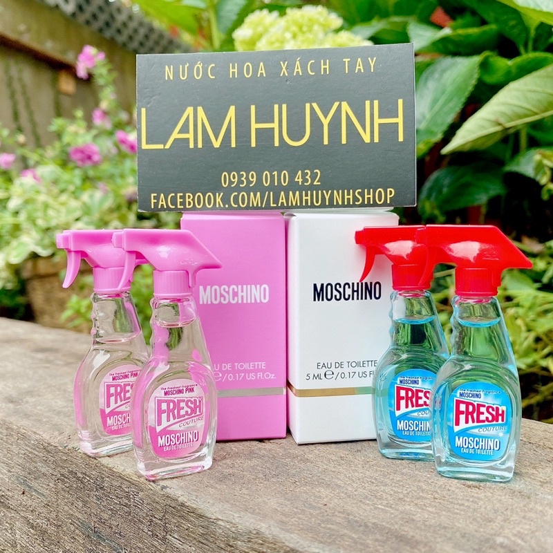 [ CHÍNH HÃNG] Nước hoa mini MOSCHINO FRESH PINK EDT 5ml