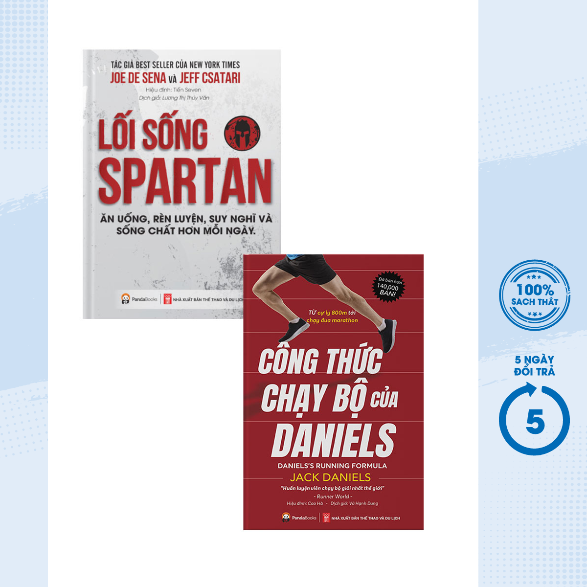 Sách - Combo Lối Sống Spartan + Công Thức Chạy Bộ Của Daniels (Bộ 2 Cuốn) - PD - Newshop