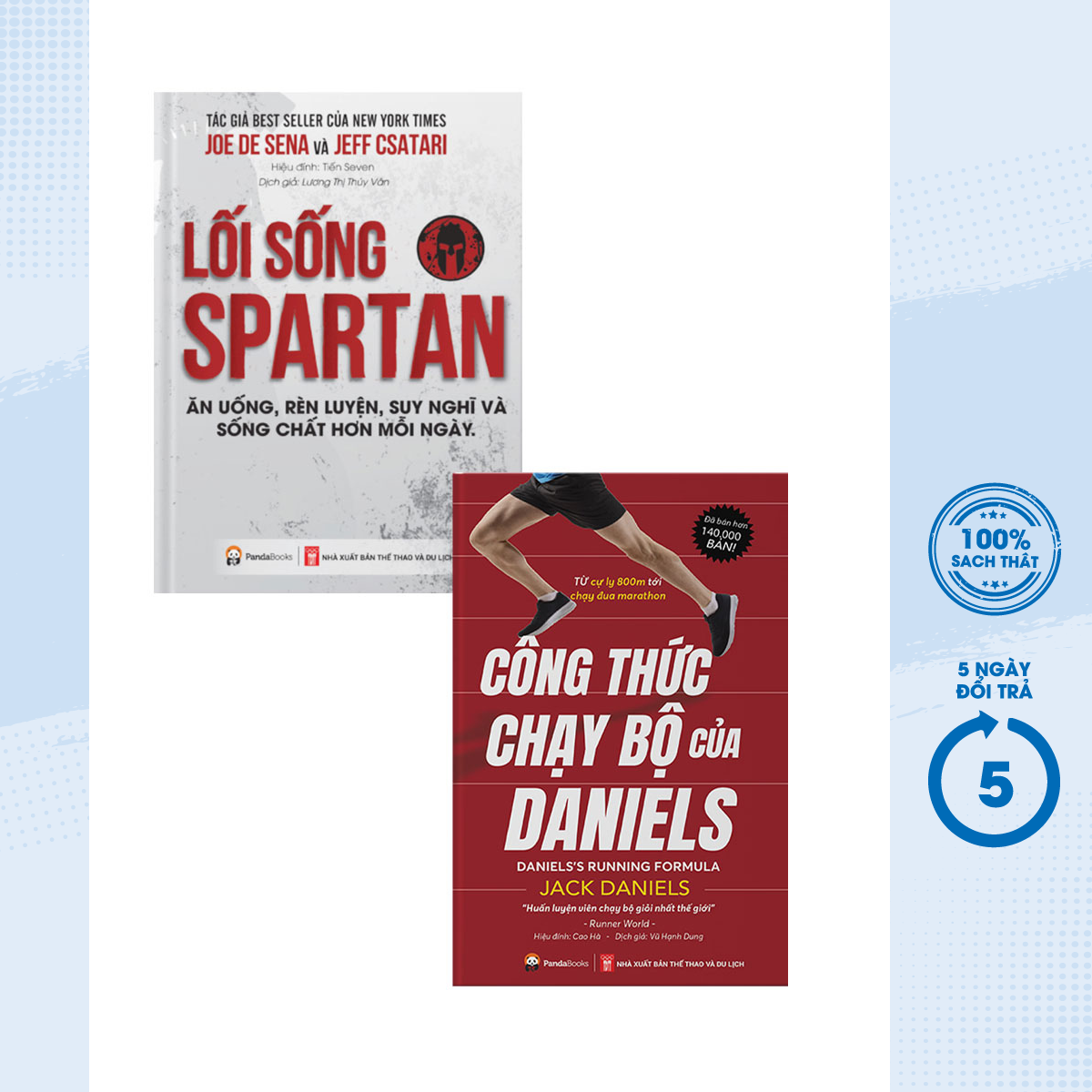 Sách - Combo Lối Sống Spartan + Công Thức Chạy Bộ Của Daniels  - PD - Newshop