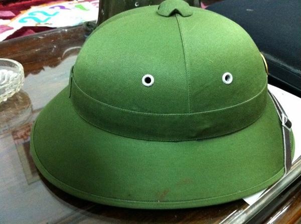 Mũ Cối Cứng Xanh Bộ đội Loại  cốt Phíp