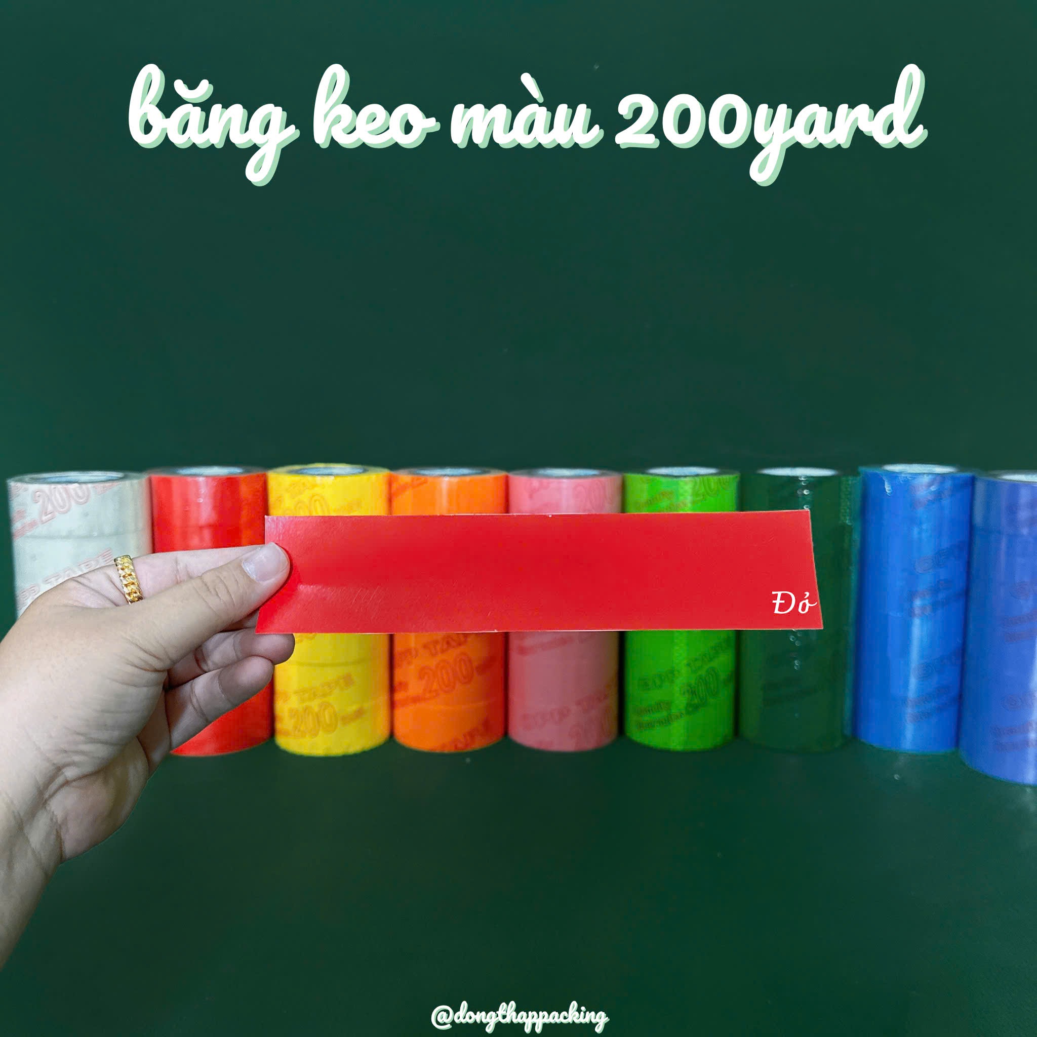 1 CÂY 6 CUỘN BĂNG KEO 200 YARD - 1kg8