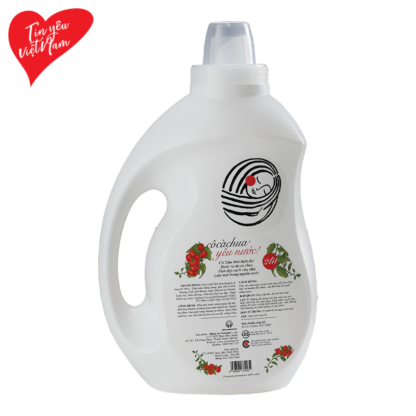 Nước rửa chén sinh học lành tính từ cà chua, 2L