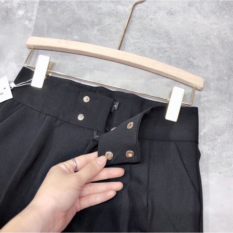 Quần Baggy Cạp Cao 4 Cúc