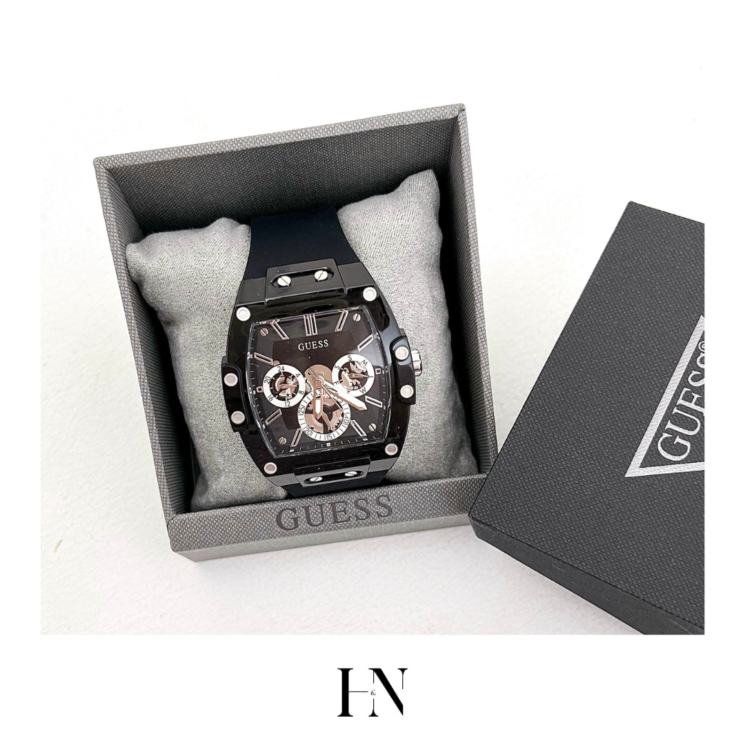 ĐỒNG HỒ NAM GUESS PHOENIX BLACK SILICONE MEN S WATCH