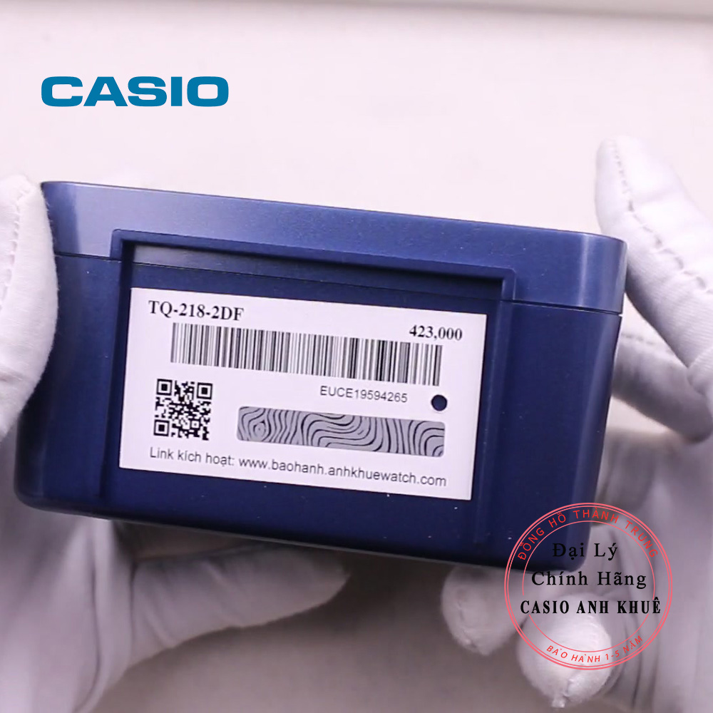 Đồng hồ để bàn Casio TQ-218-2DF báo thức ( Kích thước 9×10.7×6 cm )