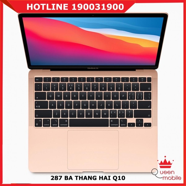 Bảng giá [QUEEN MOBILE] Macbook Air 13 2020 Gold MGNE3 512GB Apple M1 8 Core CPU - 8 Core GPU - Hàng chính hãng Phong Vũ