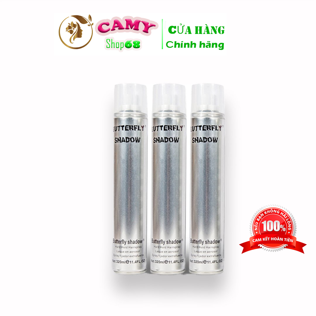 Gôm Bạc Xịt Tóc Butterfly Shadow 320ml  [chính hãng] Camy shop68