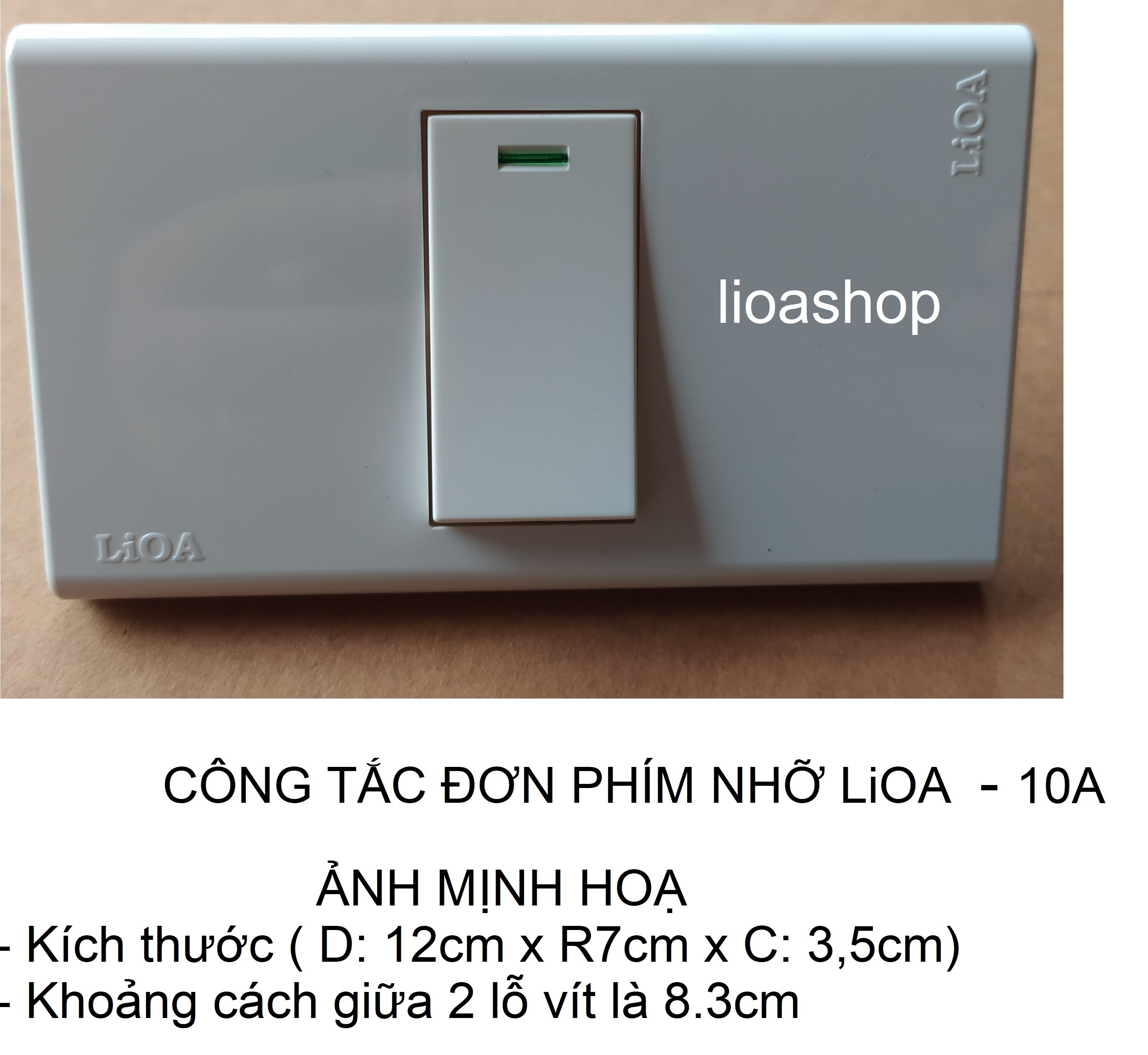 CÔNG TẮC ĐƠN 1 CHIỀU VÀ 2 CHIỀU LiOA PHÍM NHỠ.