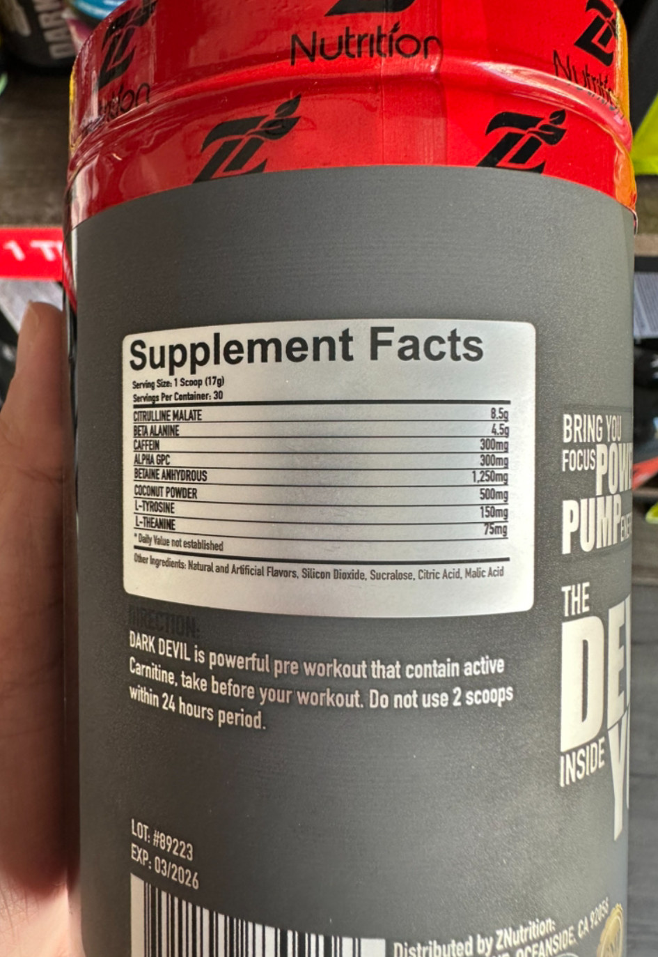 [HCM] PREWORKOUT DARK DEVIL TĂNG SỨC MẠNH TẬP LUYỆN , TẬP TRUNG , TỈNH TÁO (30 LẦN DÙNG)