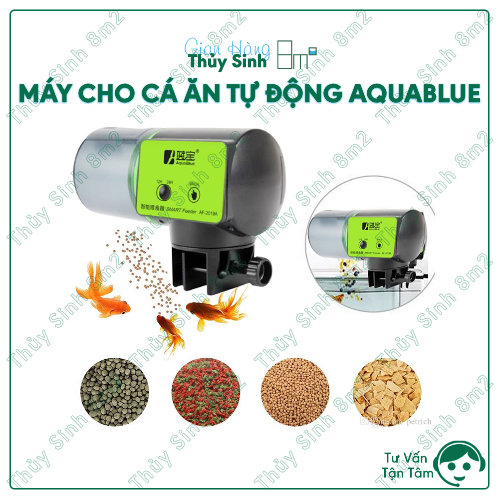 Máy cho cá ăn tự động aquablue smart feeder 2019a | phụ kiện thủy sinh | 8m2