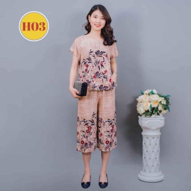 Bộ Sớ Chất Liệu Lanh Cho Mẹ