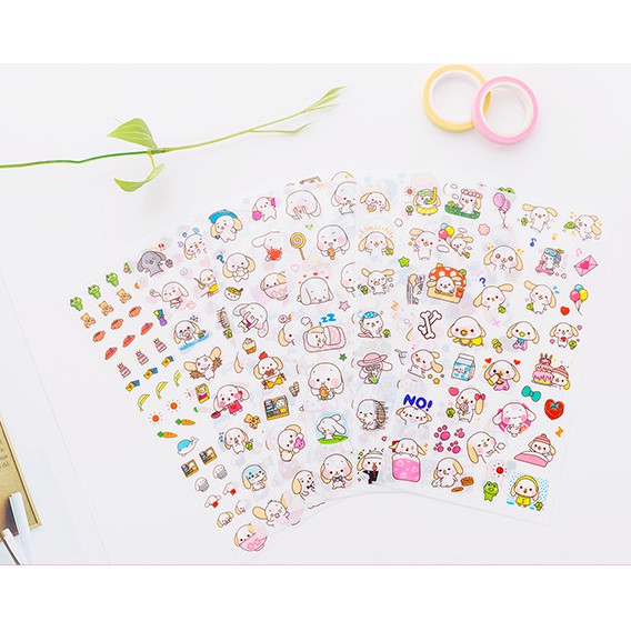 Bộ 6 Sticker Cún Iu Bukao
