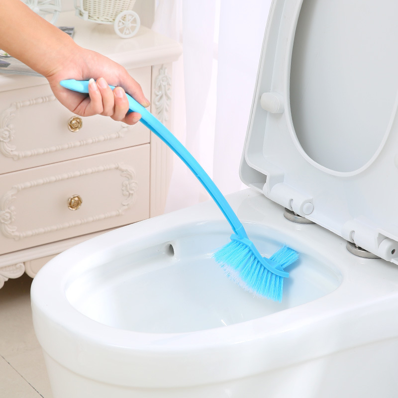 Material plastic brush, brush toilet brush, toilet 2 head Smart long handle convenient