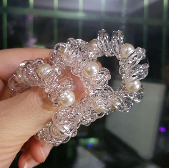 Set 2 cột tóc lò xo đính hạt PHỤ KIỆN 68