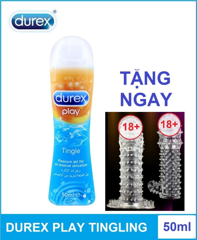 Combo 1 chai Gel bôi trơn Durex Play Tingling 50ml tặng 1 bcs đôn dùng nhiều lần