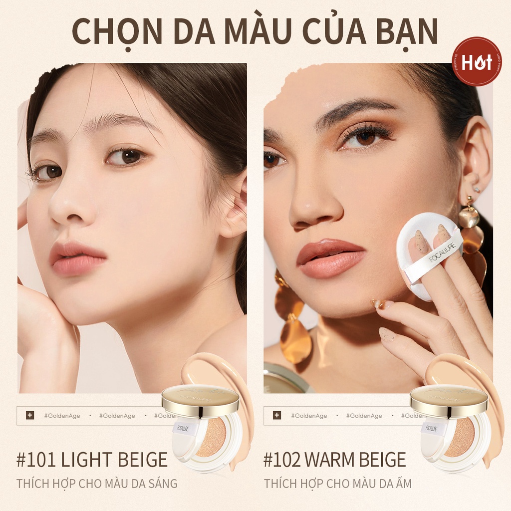 FA198 Phấn nước BB Cushion Focallure GoldenAge 12g