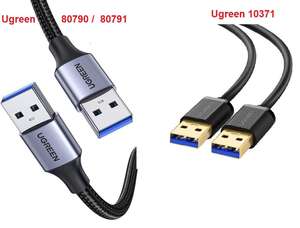 Cáp 2 hai đầu đực USB 3.0 ( 10371, 80790 , 80791 ) Ugreen Chính Hãng