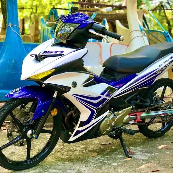 Tem rời exciter 150 Mx trắng xanh