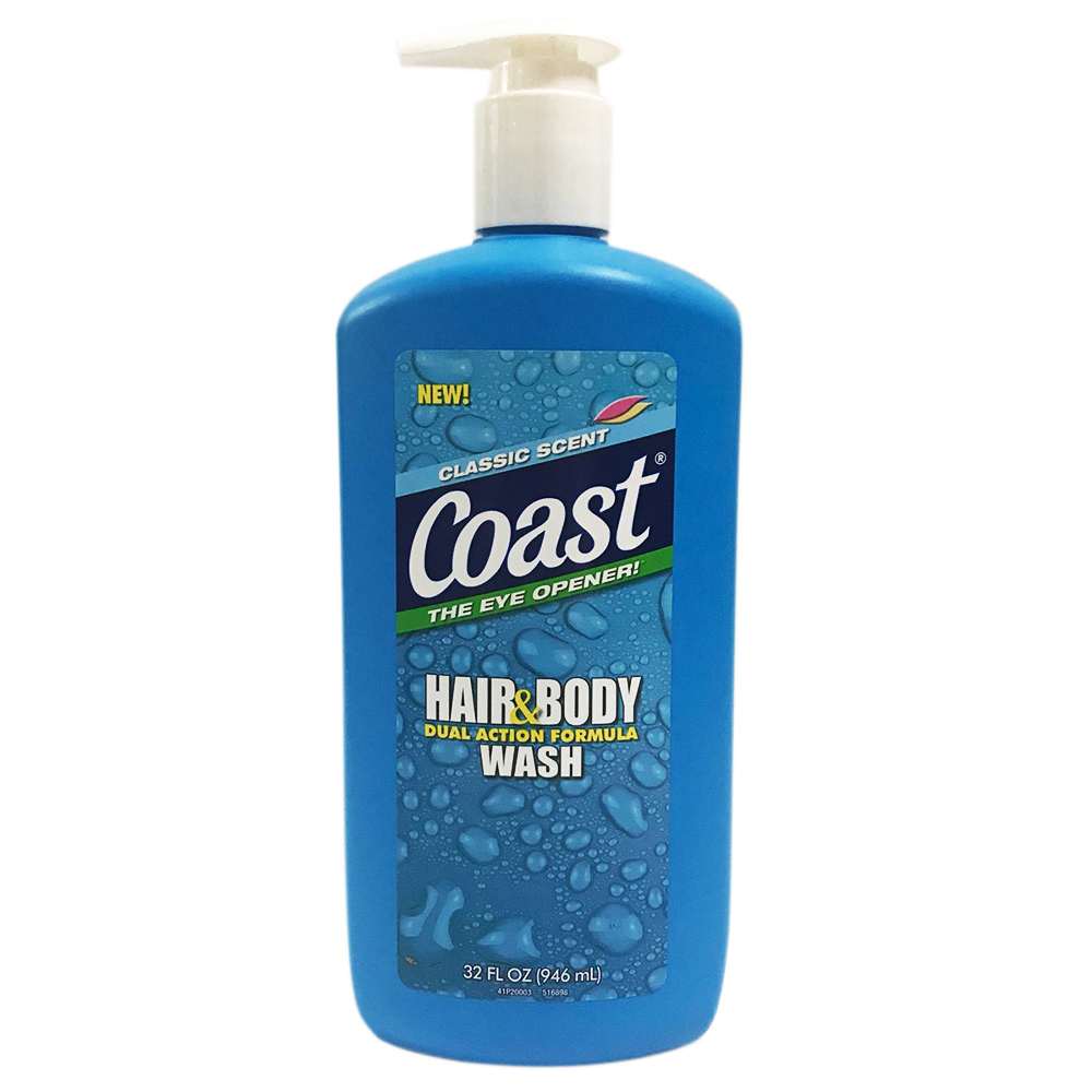 Sữa tắm gội coast 2in1 hair & body wash classic scent 532ml - mỹ