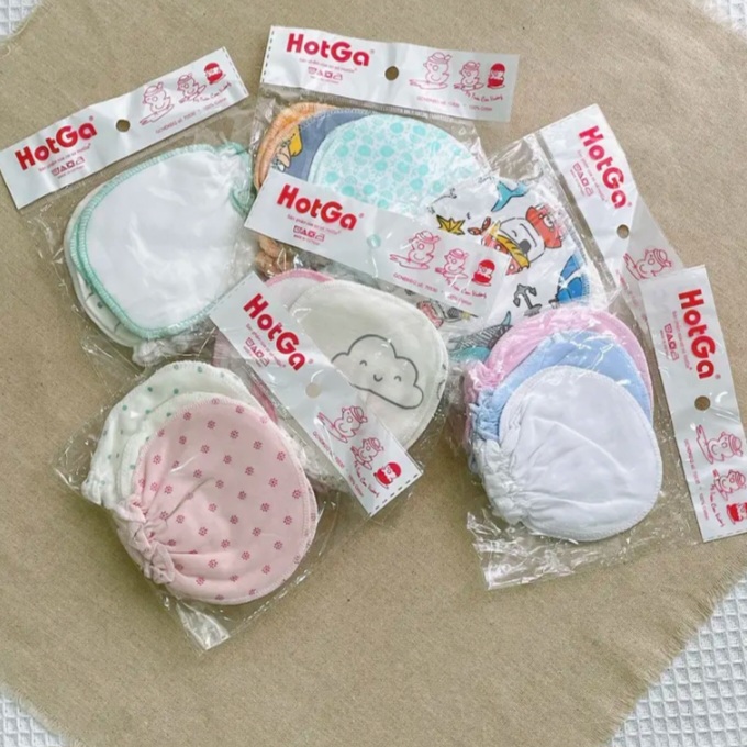 Set 3 Bao Tay Viền Thun Cho Bé Sơ Sinh HotGa - Form to cho bé 1 tháng +